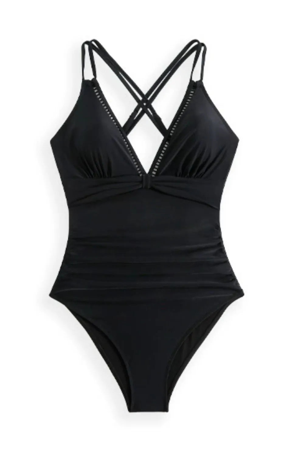 Double Spaghetti Strap One-Piece Swimwear - Enfance-Heureuse