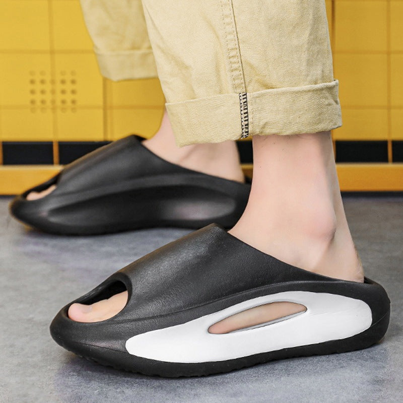 Ins Slippers Women Men Peep Toe Slipper Summer Hollow Unisex Sports Beach Shoes - Enfance-Heureuse