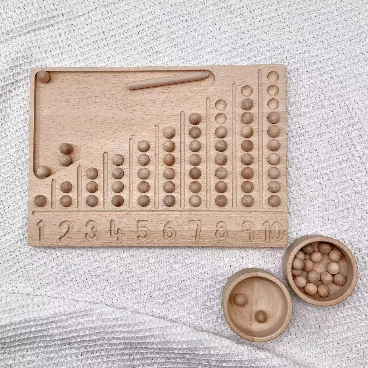 Montessori Log Counting Board Description Teaching Aid