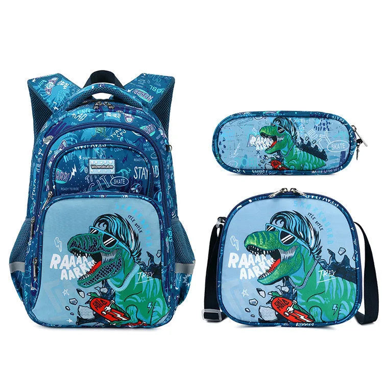 Primary School Student Schoolbag Boys Stylish And Lightweight Grade 1-3 Children Backpack