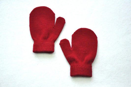 Children's Winter Warm Gloves Knitted Bag Baby Gloves - Enfance-Heureuse
