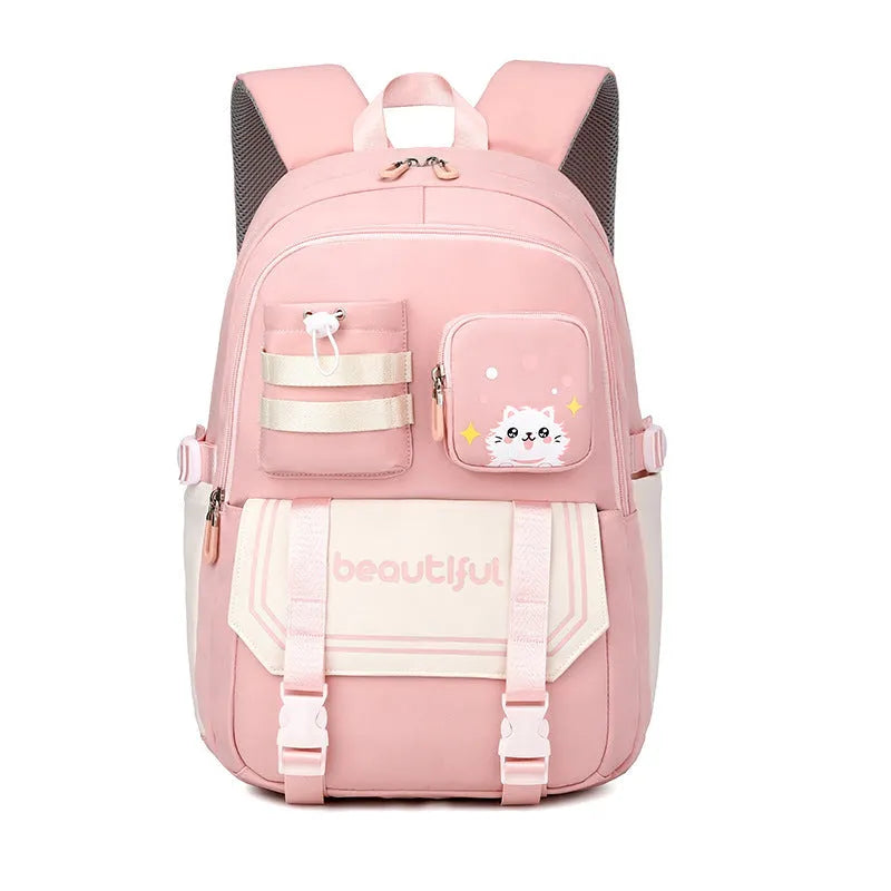 Large Capacity Schoolbag For Primary School Girls Cute - Enfance-Heureuse