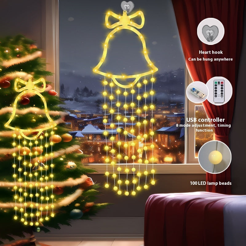 Christmas Bell Hanging Lamp Atmosphere Christmas Tree Decoration - Enfance-Heureuse