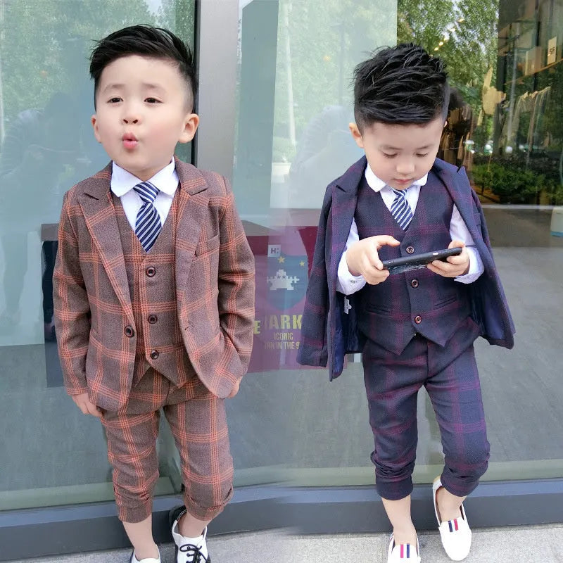 Boys Casual Blazer Pants Set