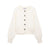 Flower Button Decoration Knitted Coat Short Mini Skirt Suit - Enfance-Heureuse
