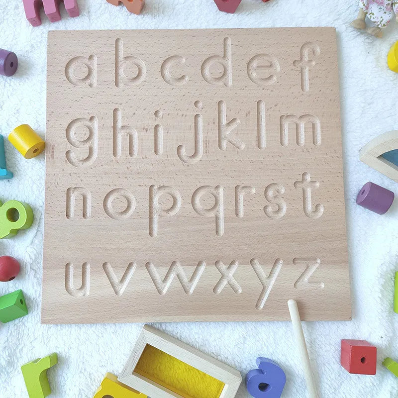 Solid wood children's writing board