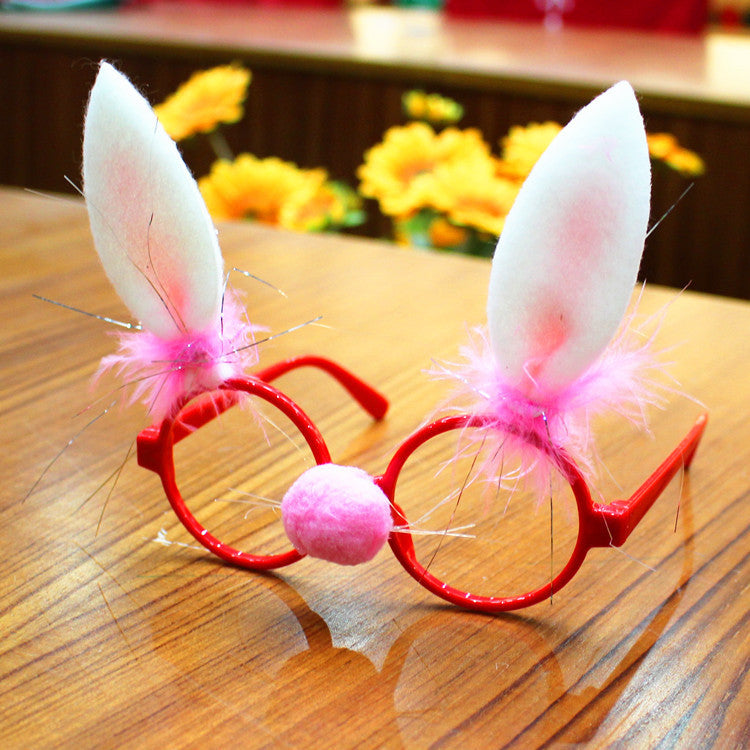 Christmas glasses frame Christmas party supplies Christmas gifts Christmas decorations glasses Santa glasses - Enfance-Heureuse