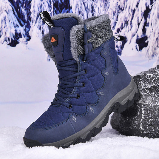 Men's Thick-soled Daily Outdoor Fleece-lined High-top Boots