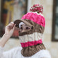 Women's plush thick woolen hat earmuffs