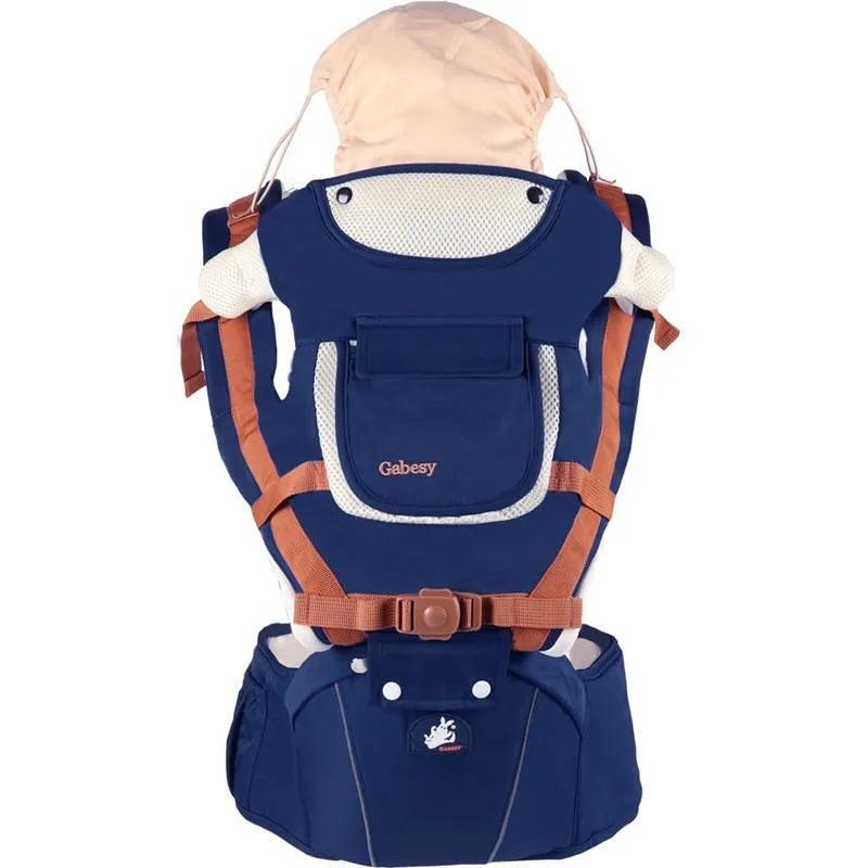 Multifonctionnel respirant porte-bébé ergonomique bébé fronde réglable ceinture nouveau-né bébé voyage sangle mère taille dos tabouret - Enfance-Heureuse