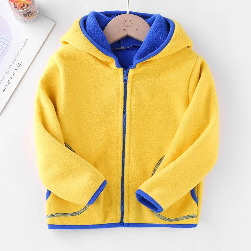 Enfants de Vêtements Ensemble Polaire Cardigan Chandail À Capuchon - Enfance-Heureuse