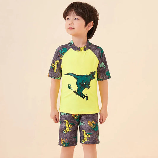 Plus Size Youth Trunks Swimming Cap Suit - Enfance-Heureuse