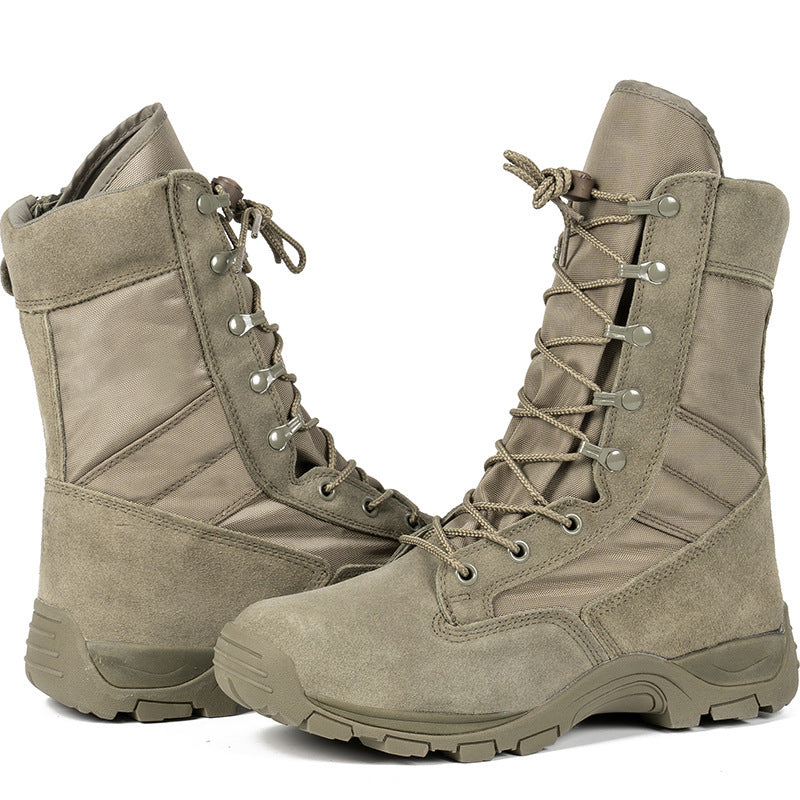 High-top Combat Boots Green Desert Boots Light Combat