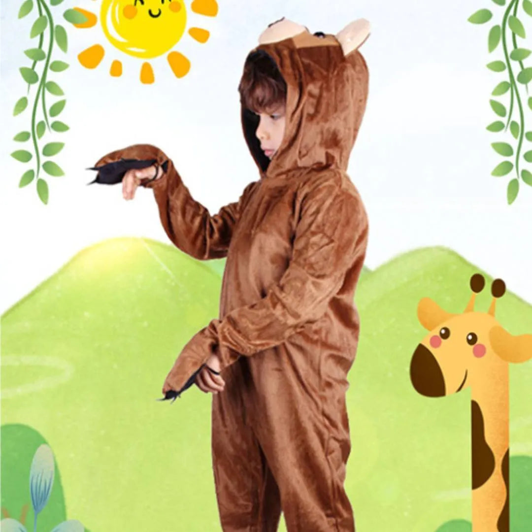 Children's Animal Brown Bear Modeling Costume Props