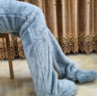 Over Knee High Fuzzy Long Socks Winter Warm Cold Leg Knee Joint Cold-proof Stockings Home Floor Sleeping Socks - Enfance-Heureuse
