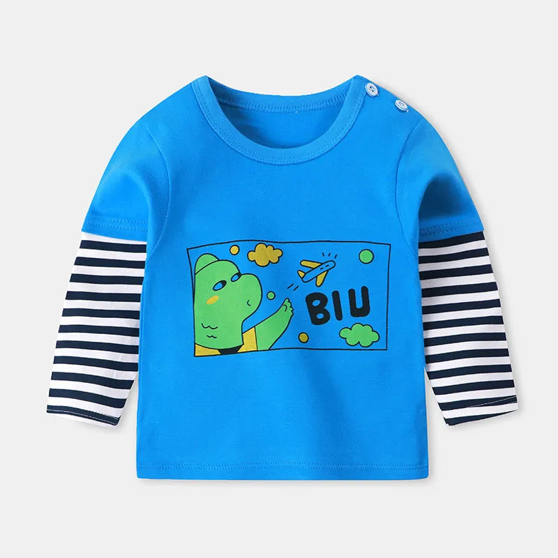 Boys Long Sleeved T Shirt Spring And Autumn Clothes