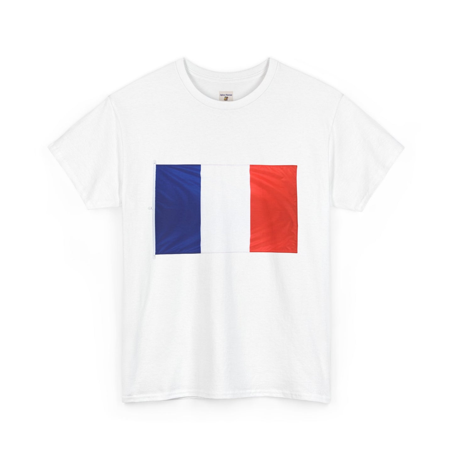 French Flag Unisex Heavy Cotton Tee - Casual Pride Wear