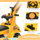 3-in-1 Ride On Excavator Digger Scooter & Pulling Cart, Construction Pretend Play Toy For Kids - Enfance-Heureuse