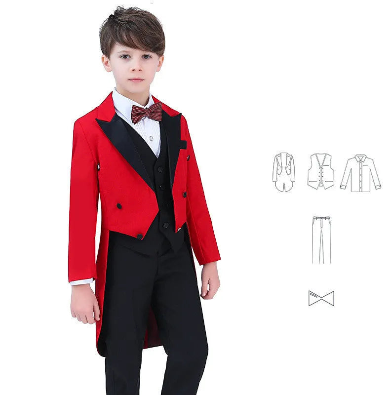 Children's Tuxedo Men's Dress Suit Performance Costume