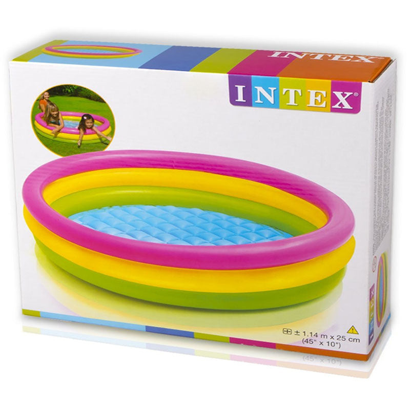 Piscina inflable fluorescente de tres aros piscina de bolas