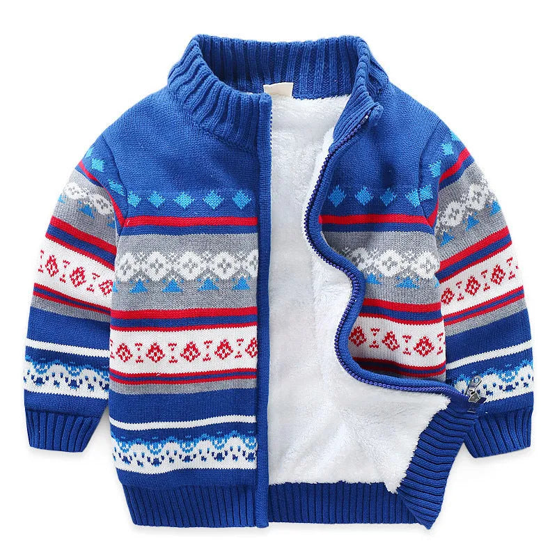 Cardigan en tricot épais pour enfants