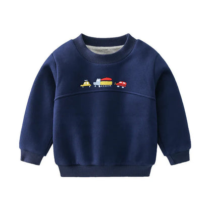 Nouveau pull de voiture de dessin animé de vêtements pour enfants - Enfance-Heureuse