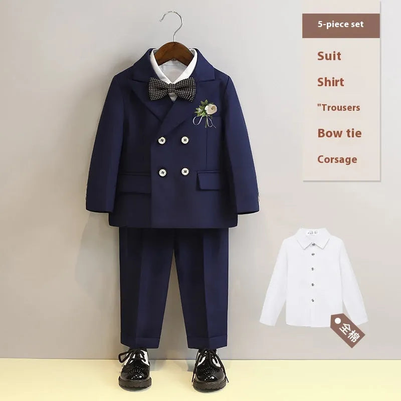 Boys' Spring And Autumn Suit Vest Set