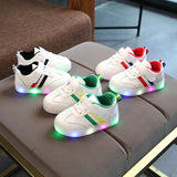 Kimmy Blanc LED Sneakers Chaussures - Enfance-Heureuse