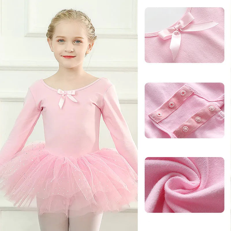 Children's Dance Clothes Summer Girls Tutu Dance Costumes