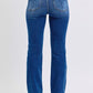 Judy Blue Full Size Run Mid-Rise Bootcut Jeans with Thermal Lining - Enfance-Heureuse