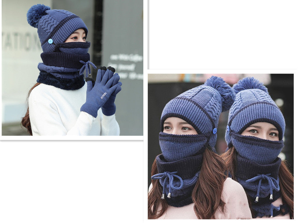 Plus velvet thick bib mask - Enfance-Heureuse