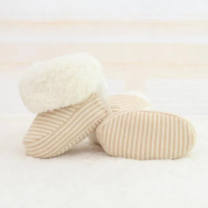 Nouveau style Bébé Chaussures Infantile Doux Semelle Chaussures pour Nouveau-nés Bébé D'hiver Garder Au Chaud Imprimer Premiers Marcheurs Chaussures pour bébés enfants - Enfance-Heureuse