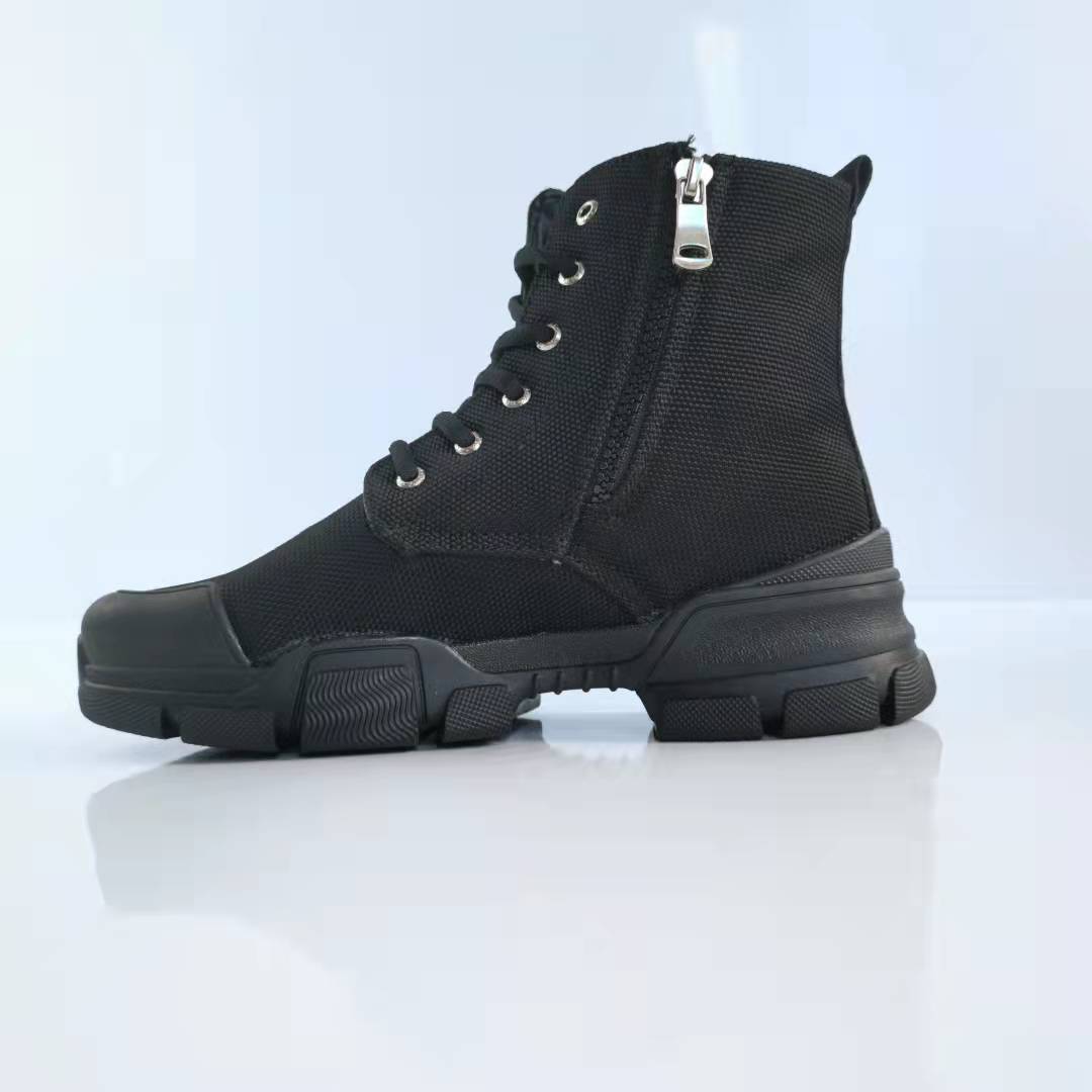 High-top Labor Protection Tooling Canvas Martin Boots Thick Bottom Waterproof