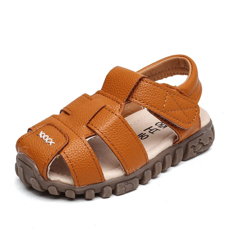 Sandales pour enfants, couture pour garçons, sandales à semelle souple simples, chaussures de plage pour filles