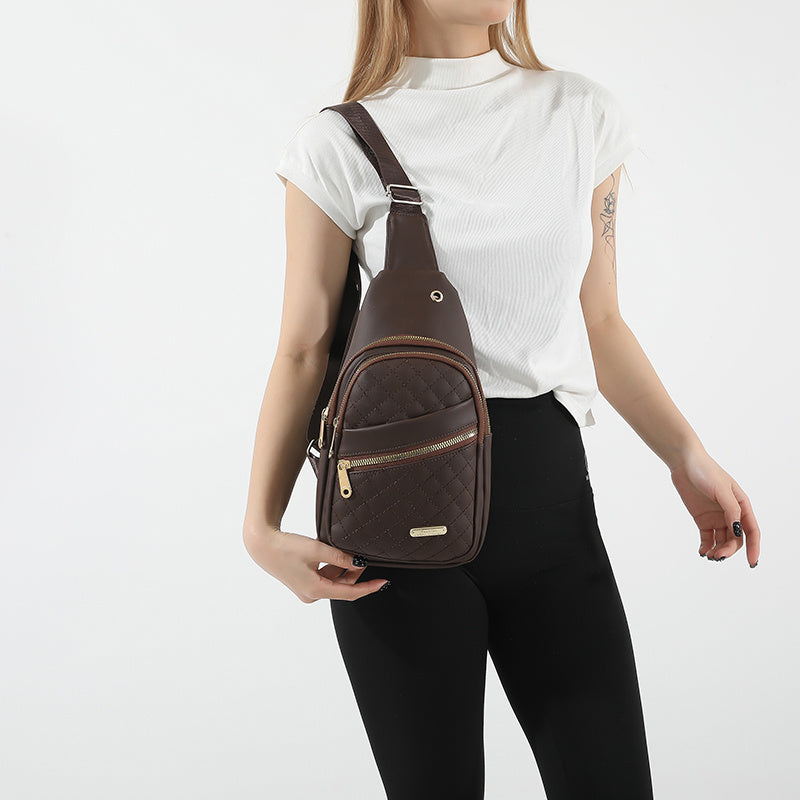 Storage Bag & Travel Bag Small Sling Bag Crossbody Chest Shoulder Water Resistant Sling Purse One Strap Travel Bag For Men Women Boys With Earphone Hole - Enfance-Heureuse