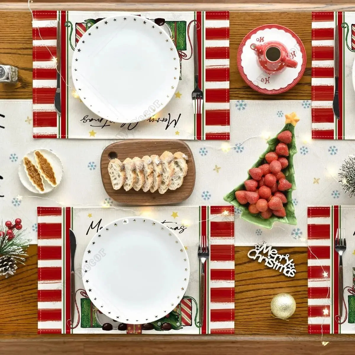 Christmas Holiday Decoration Insulation Anti-scald Placemat - Enfance-Heureuse