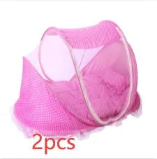 Foldable Baby Mosquito Net With Pillow + Net 2pcs Set