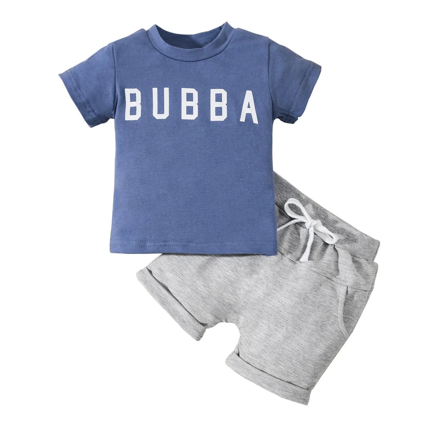 Boys Casual Letter T-shirt Set