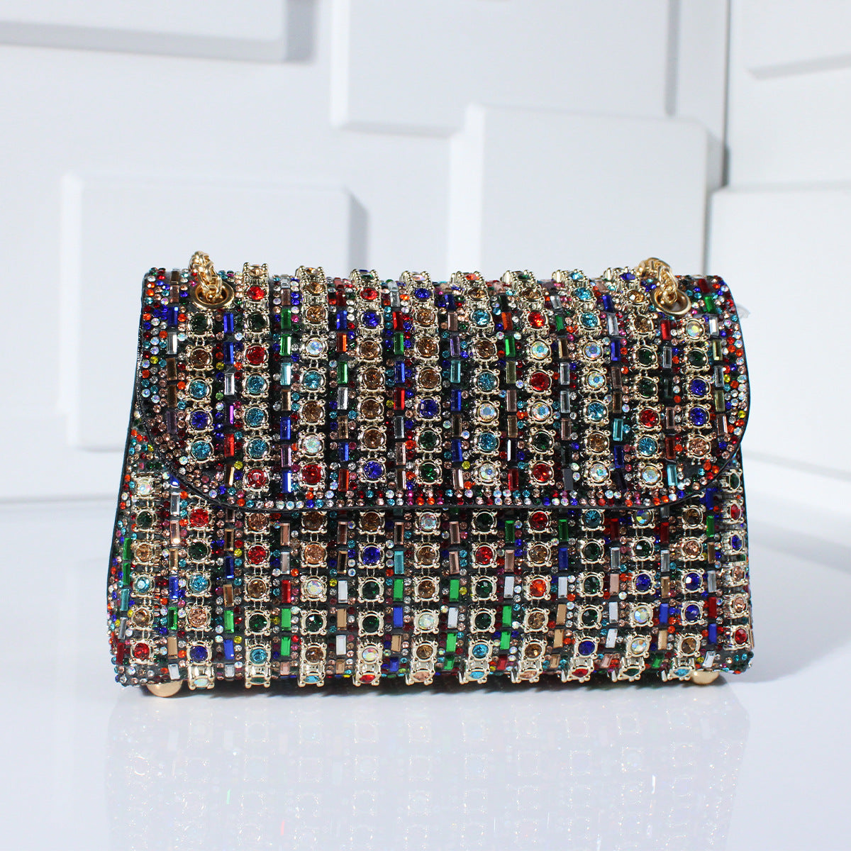 Fashion Crossbody Dinner Bag Diamond-embedded Hand Carrying - Enfance-Heureuse