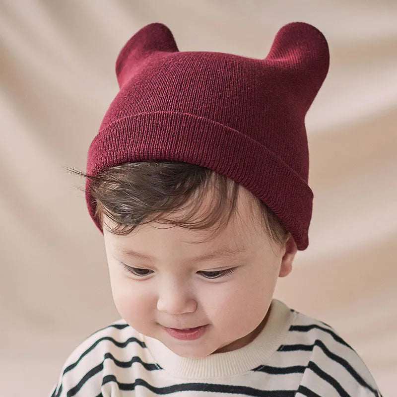 Gorro para niño, jersey, tejido para bebé