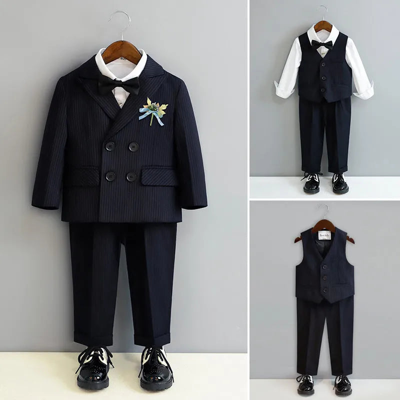 Boys' Spring And Autumn Suit Vest Set