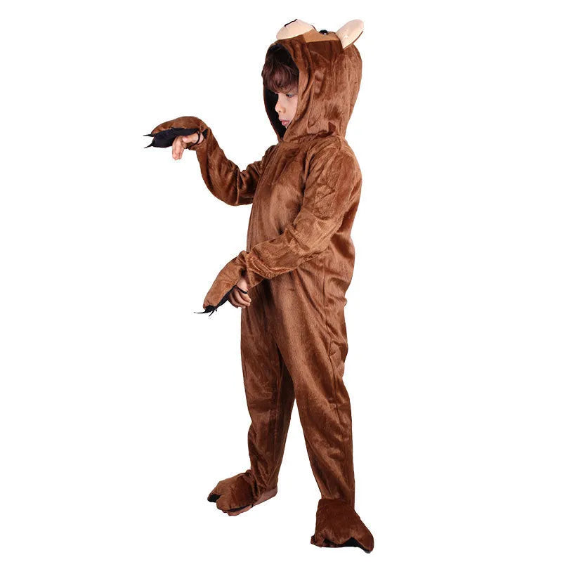 Children's Animal Brown Bear Modeling Costume Props