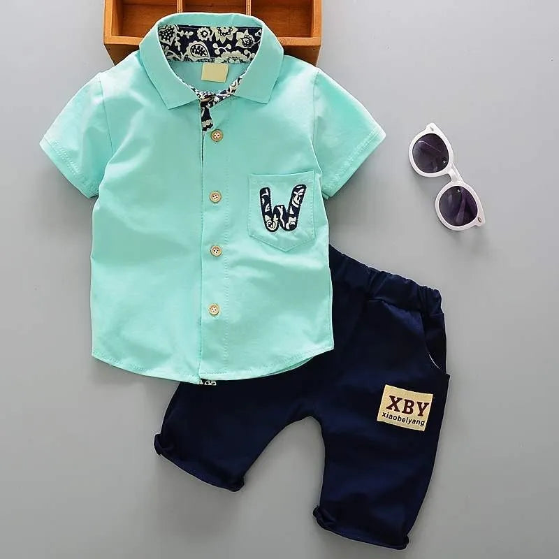 Children's Short Sleeved Boy's Summer Clothes Female Baby