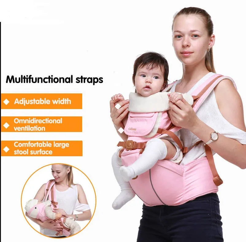 Multifunctional Breathable Baby Carrier Ergonomic Baby Sling Adjustable Belt Newborn Baby Travel Strap Mother Waist Back Stool