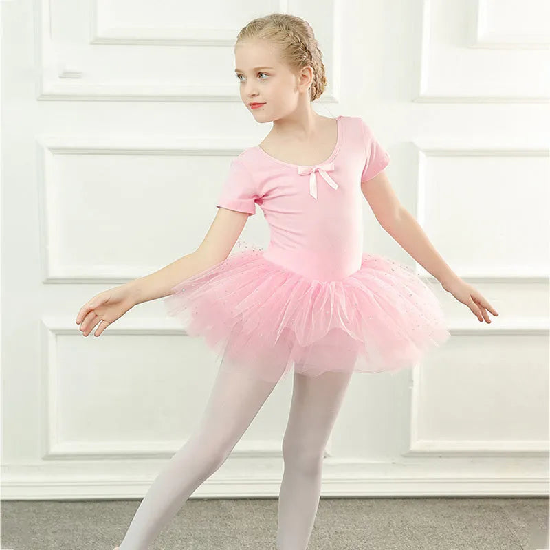 Children's Dance Clothes Summer Girls Tutu Dance Costumes