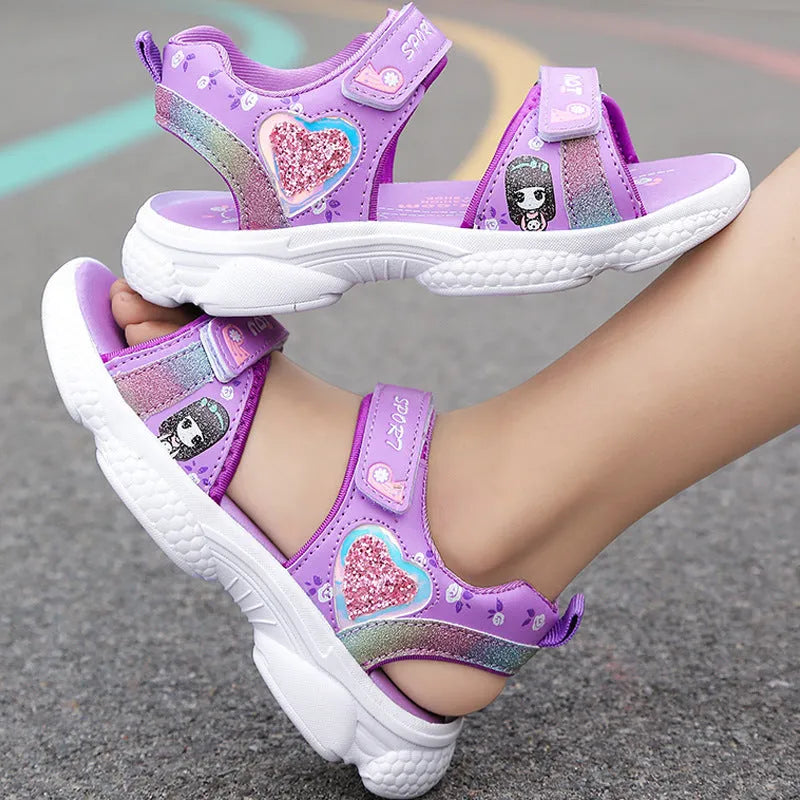 Zapatillas deportivas ligeras con suela suave para niñas