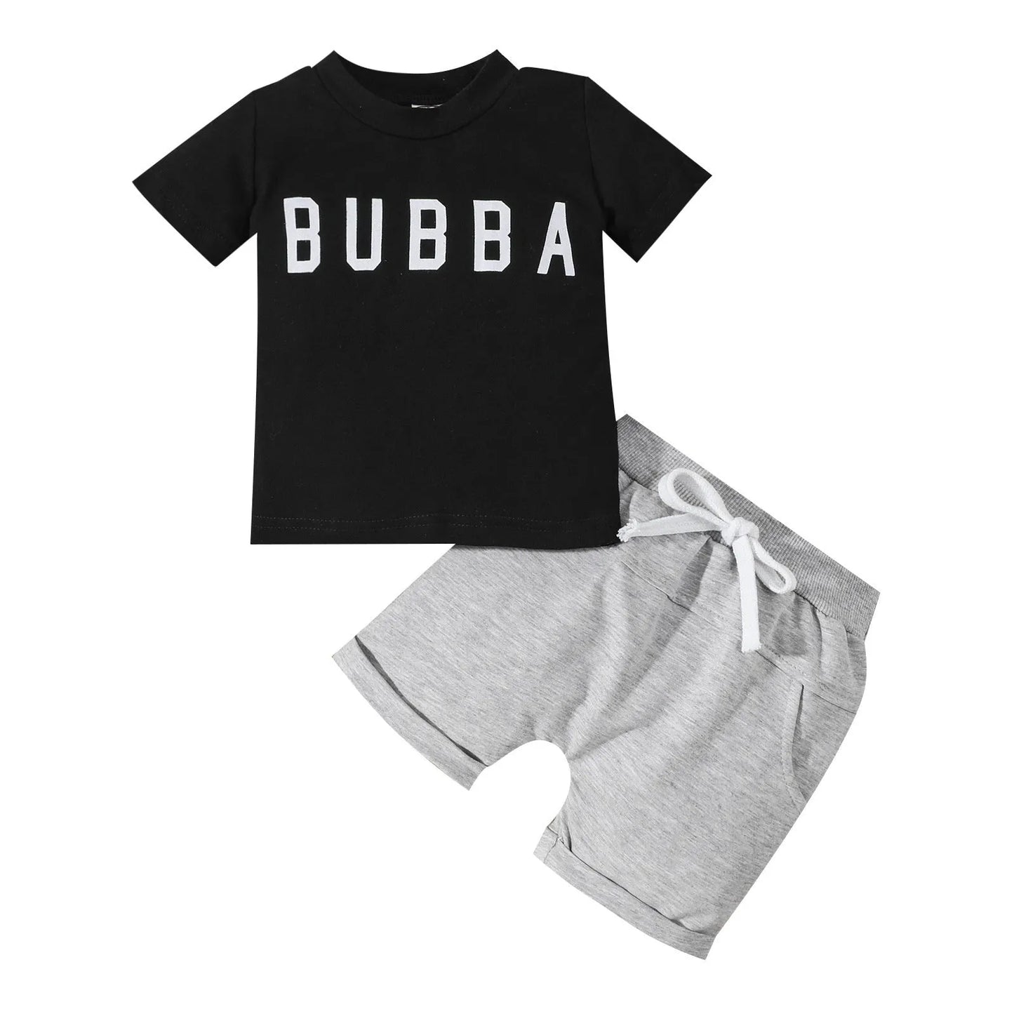 Boys Casual Letter T-shirt Set