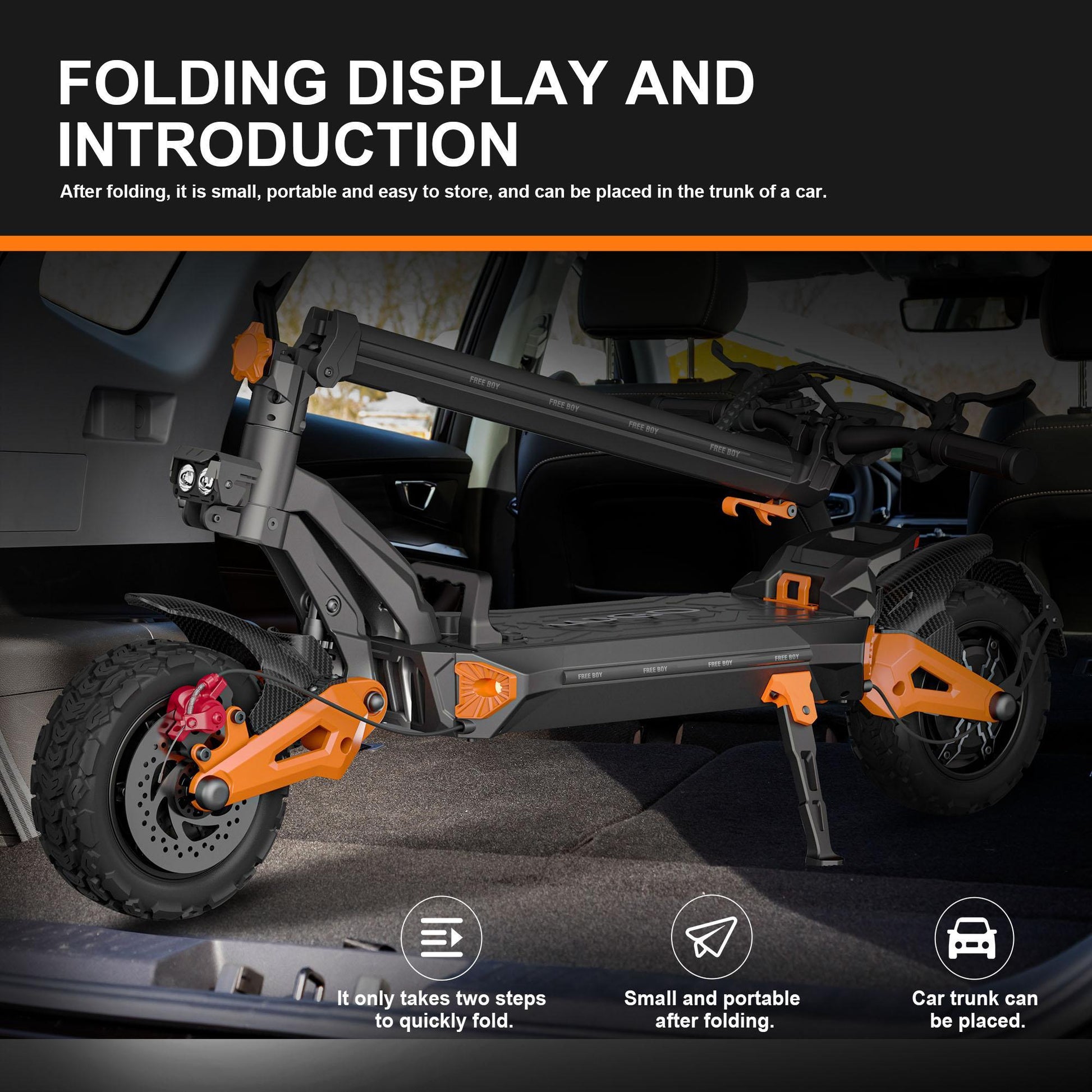 High-speed, Long-range Electric Folding Scooter In US Warehouse - Enfance-Heureuse