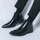 High-top Leather Shoes Men's Side Zipper British Working Wear Ankle Boots - Enfance-Heureuse