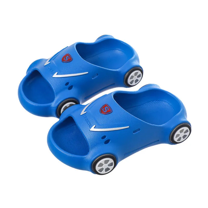 Sandalias infantiles, zapatillas luminosas | sandalias de coches de dibujos animados | sandalias antideslizantes para niño niña | zapatos de playa de verano